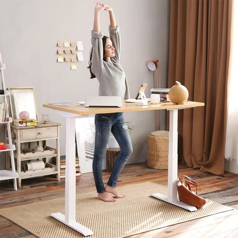 A desk being used at home