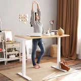 A desk being used at home