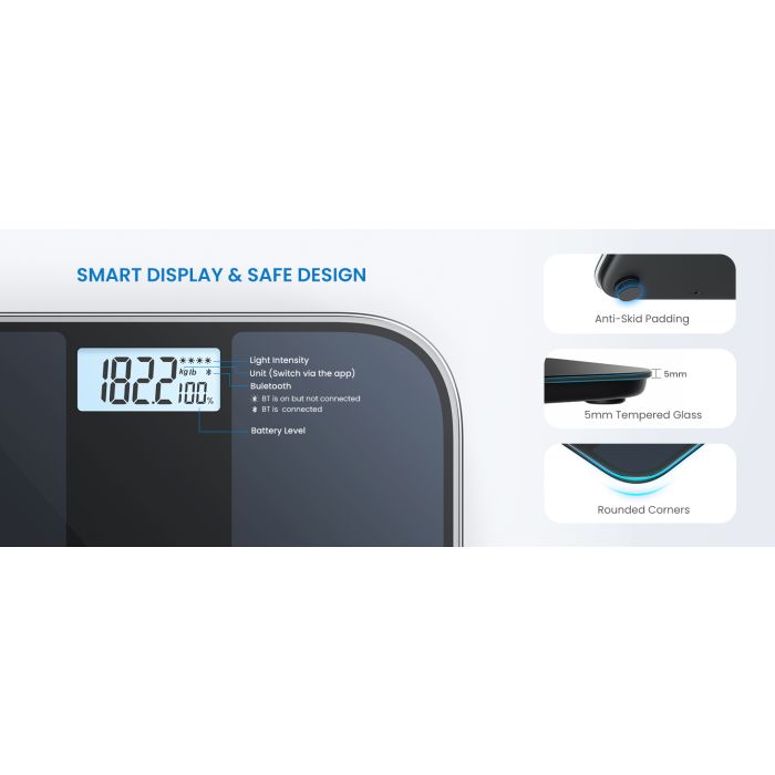 RENPHO Elis Solar 2 - Smart Body Scale - ITO - BLE