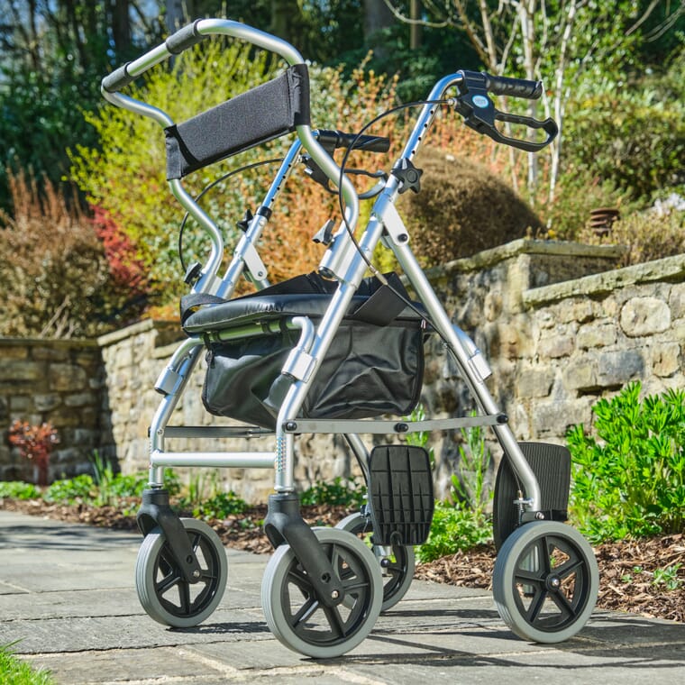 NRS Healthcare 2 In 1 Rollator & Transit Chair