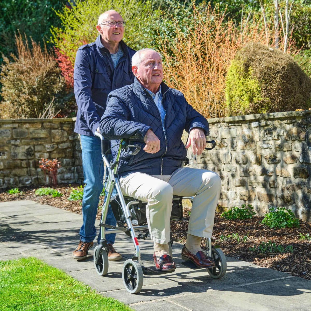 NRS Healthcare 2 In 1 Rollator & Transit Chair