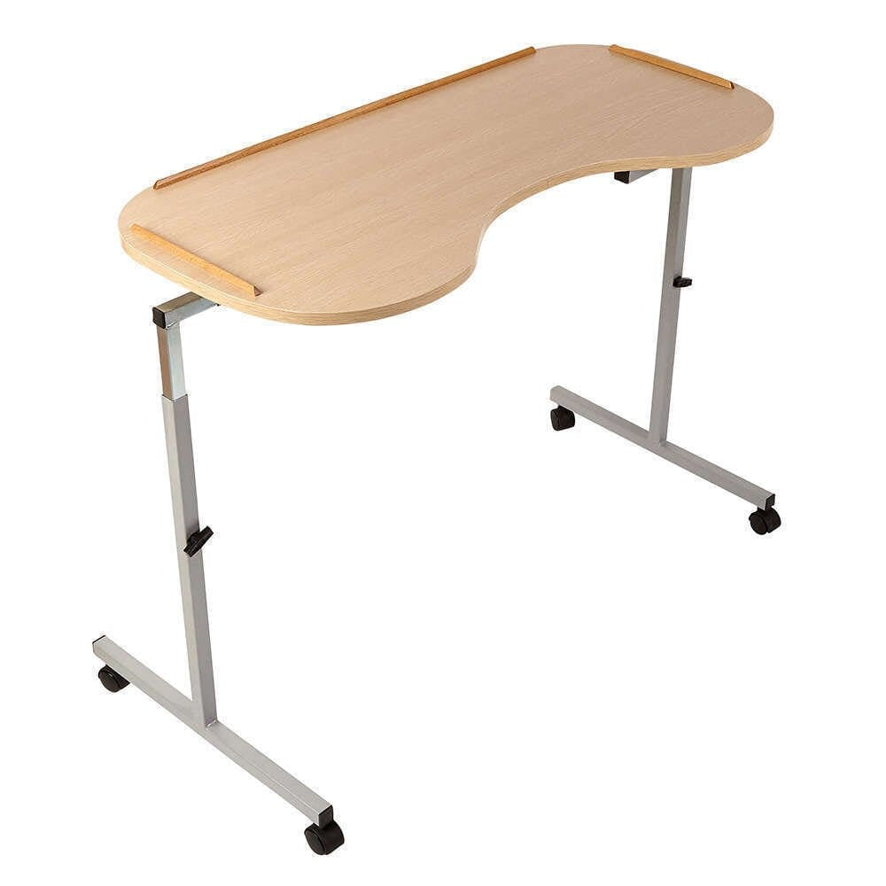 NRS Healthcare Curved Adjustable Overbed Table