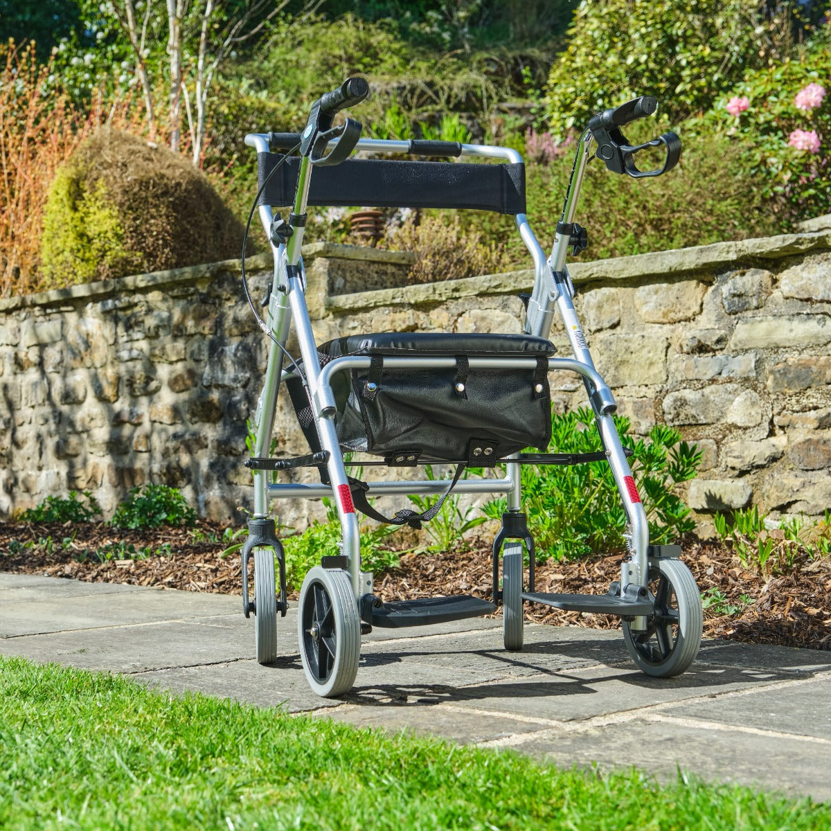 NRS Healthcare 2 In 1 Rollator & Transit Chair