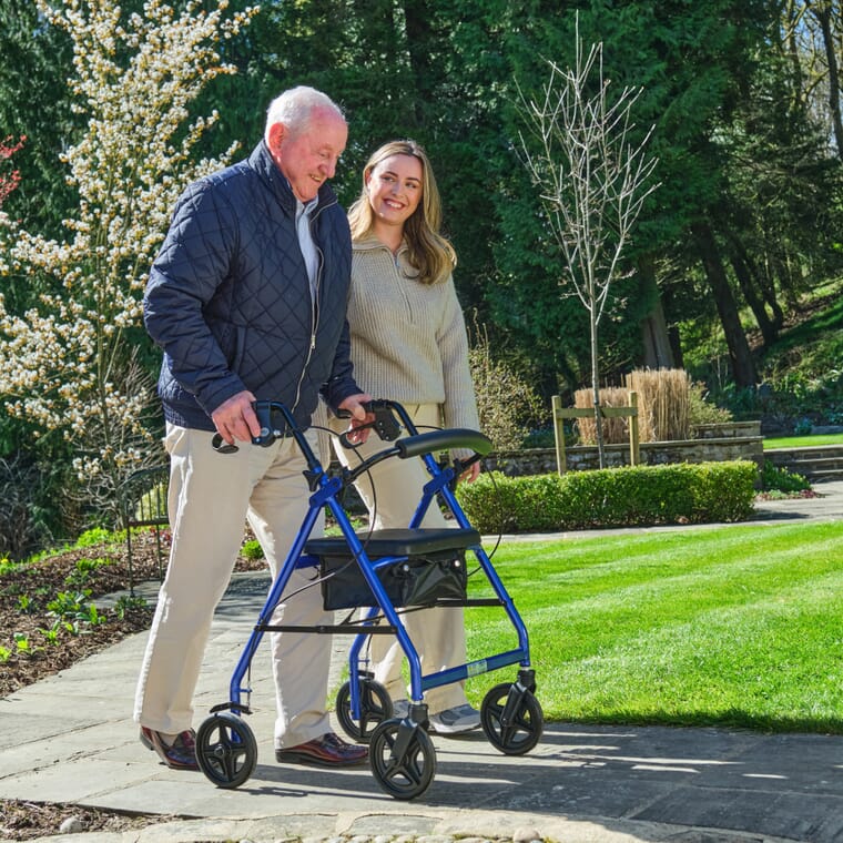 NRS Healthcare A-Series Lightweight 4 Wheel Rollator