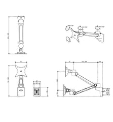 Viewlite Plus Monitor Arm - Rail 512