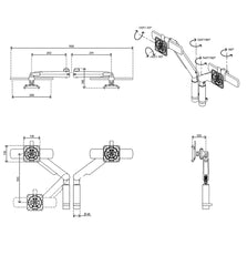 Viewprime Plus Monitor Arm - Desk 210