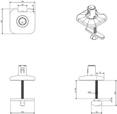 Viewprime Bolt Through Desk - Mount 810