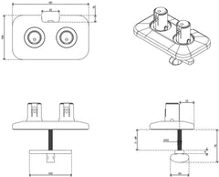 Viewprime Bolt Through Desk - Mount 820