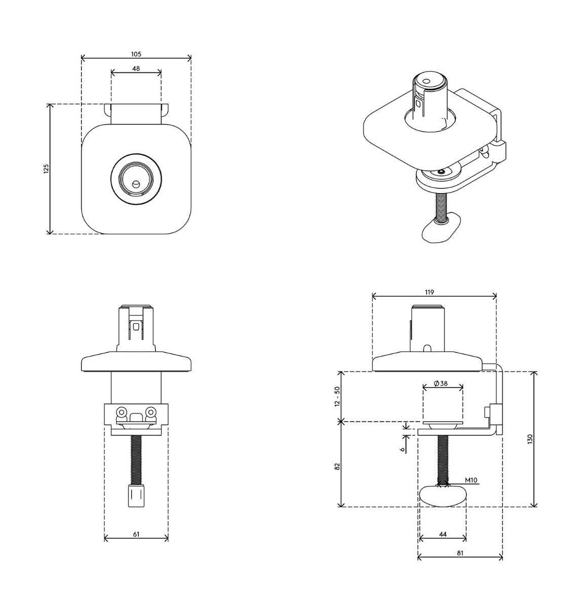 Viewprime Desk Clamp - Mount 910