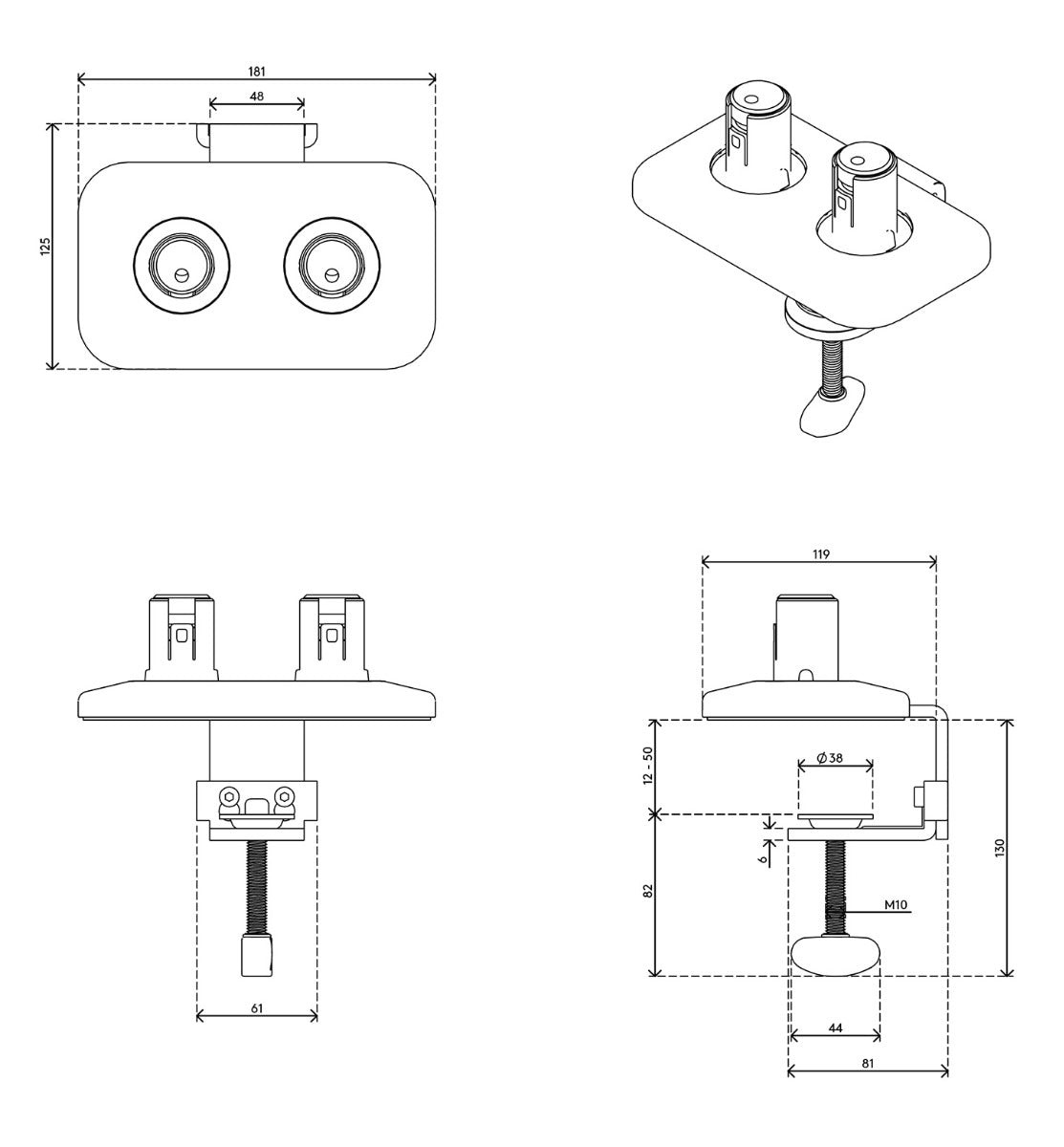 Viewprime Desk Clamp - Mount 920