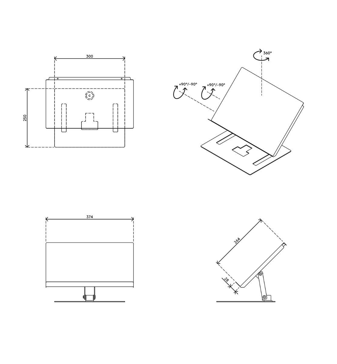 Addit Document Holder - Adjustable 40