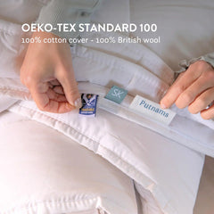 Putnams Winter British Wool Duvet & 100% Cotton 11-14 tog