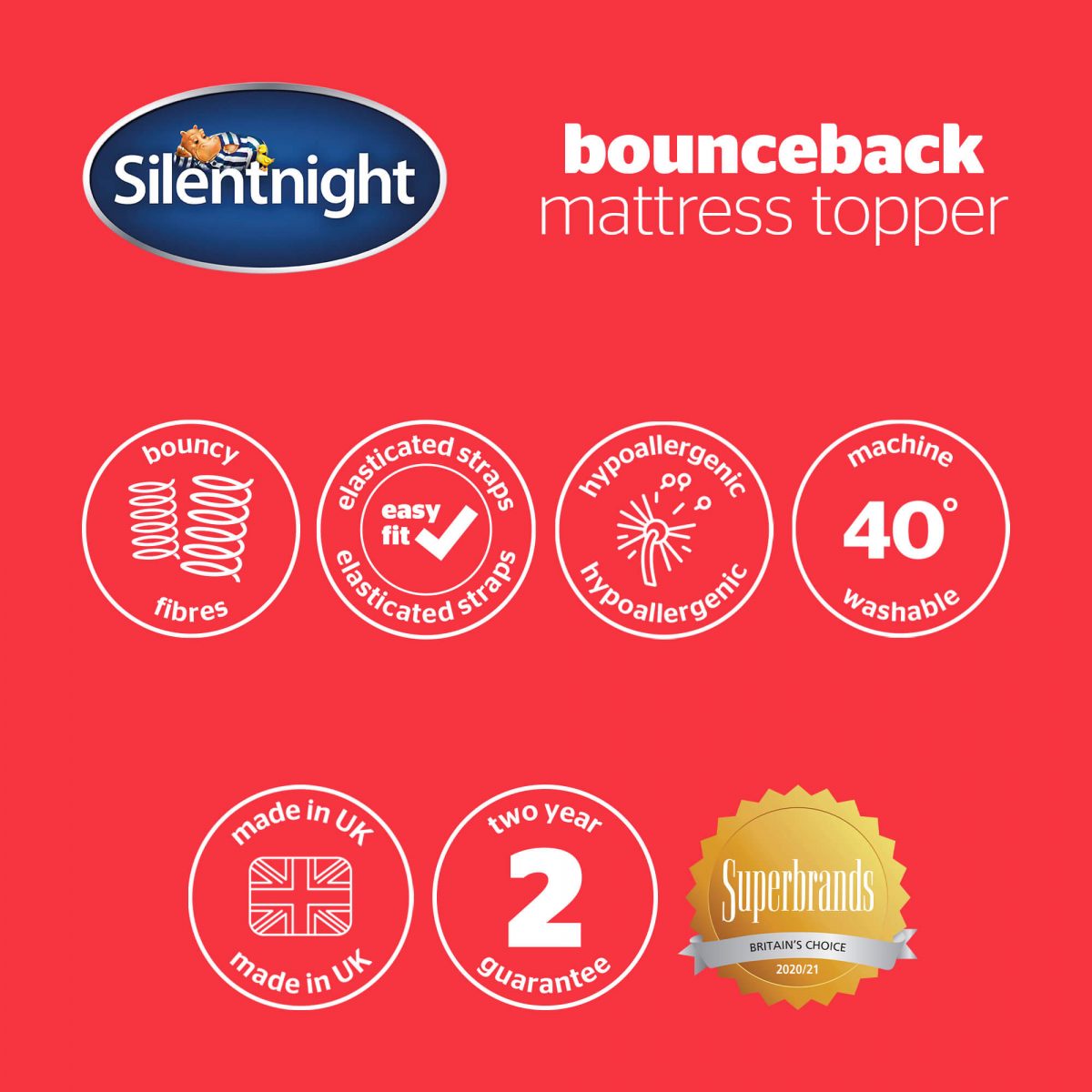 Silentnight Bounceback Mattress Topper