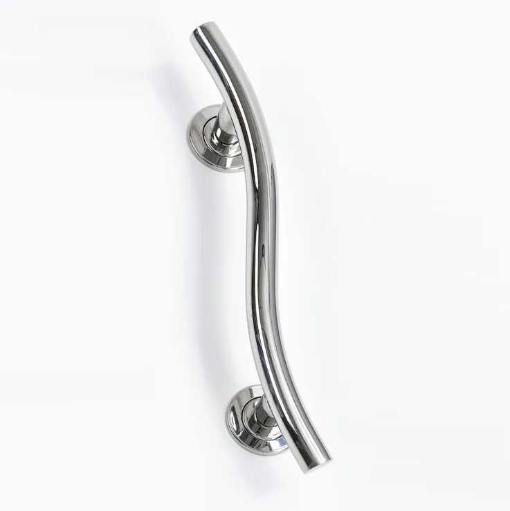 NRS Healthcare Spa Stainless Steel Grab Rail - Curved