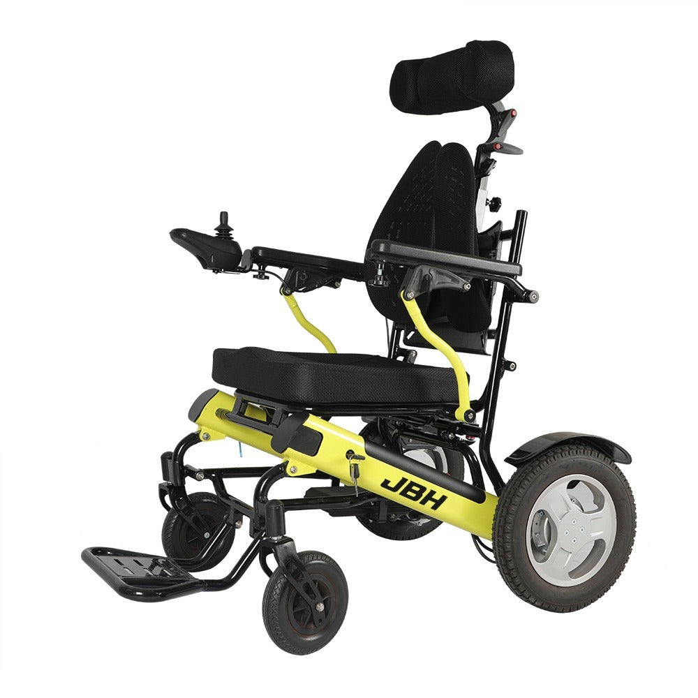 JBH Folding Electric Wheelchair with Headrest