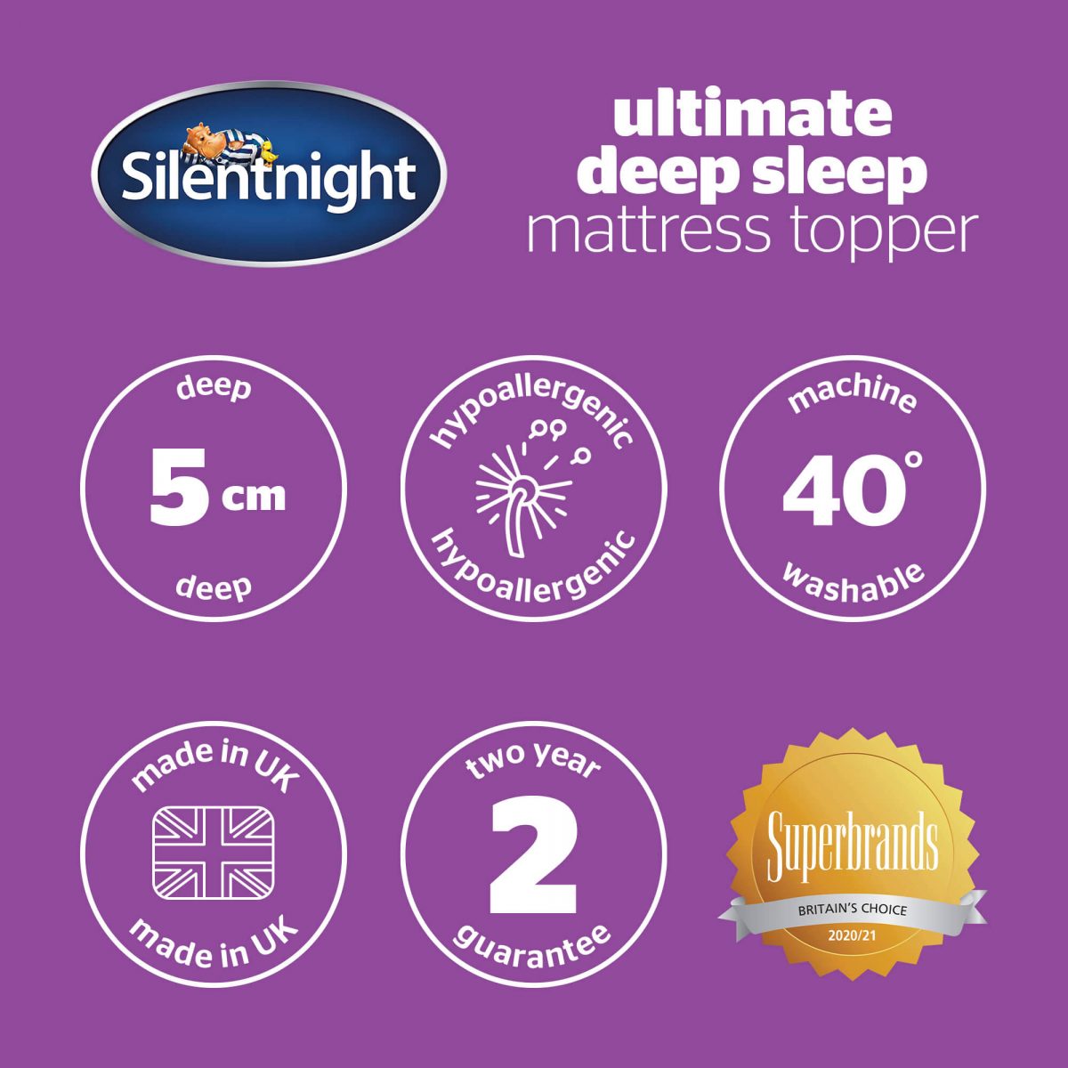 Silentnight Ultimate Deep Sleep Mattress Topper