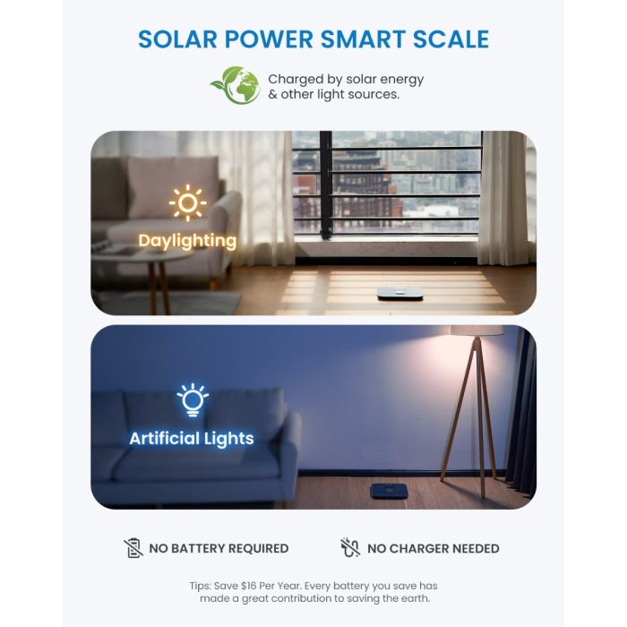 RENPHO Elis Solar 2 - Smart Body Scale - ITO - BLE