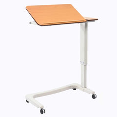 NRS Healthcare Easylift Beech Split Top Overbed Table