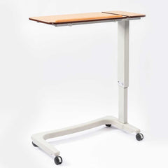 NRS Healthcare Easylift Beech Split Top Overbed Table