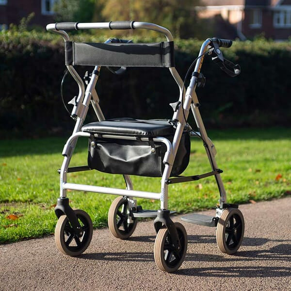 NRS Healthcare 2 In 1 Rollator & Transit Chair