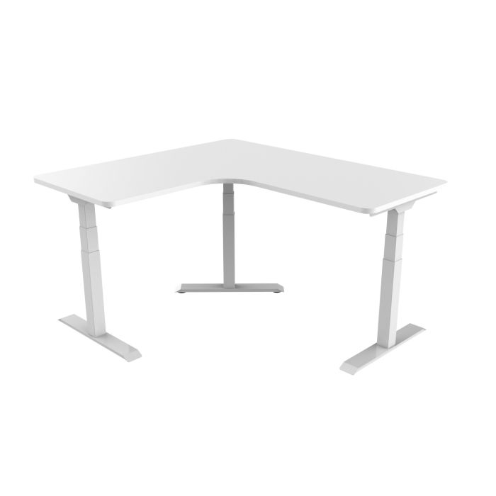 Adjustable Sit/Stand Desk - Triple Motor Frame - Corner Desk