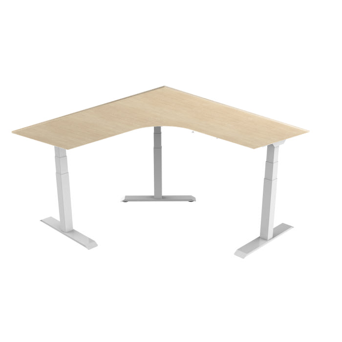 Adjustable Sit/Stand Desk - Triple Motor Frame - Corner Desk