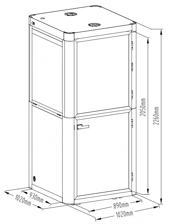 1-Person Acoustic Pod Phone Booth - Easy & Fast Installation